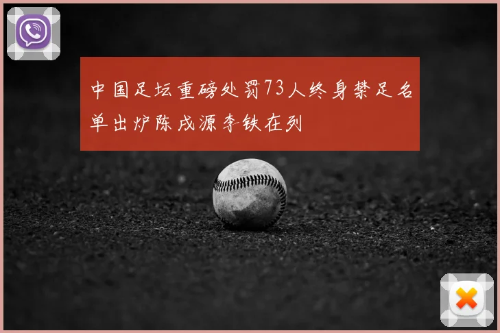 中国足坛重磅处罚73人终身禁足名单出炉陈戌源李铁在列
